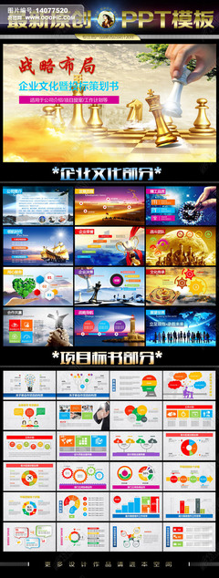 戰略布局投標方案PPT模板